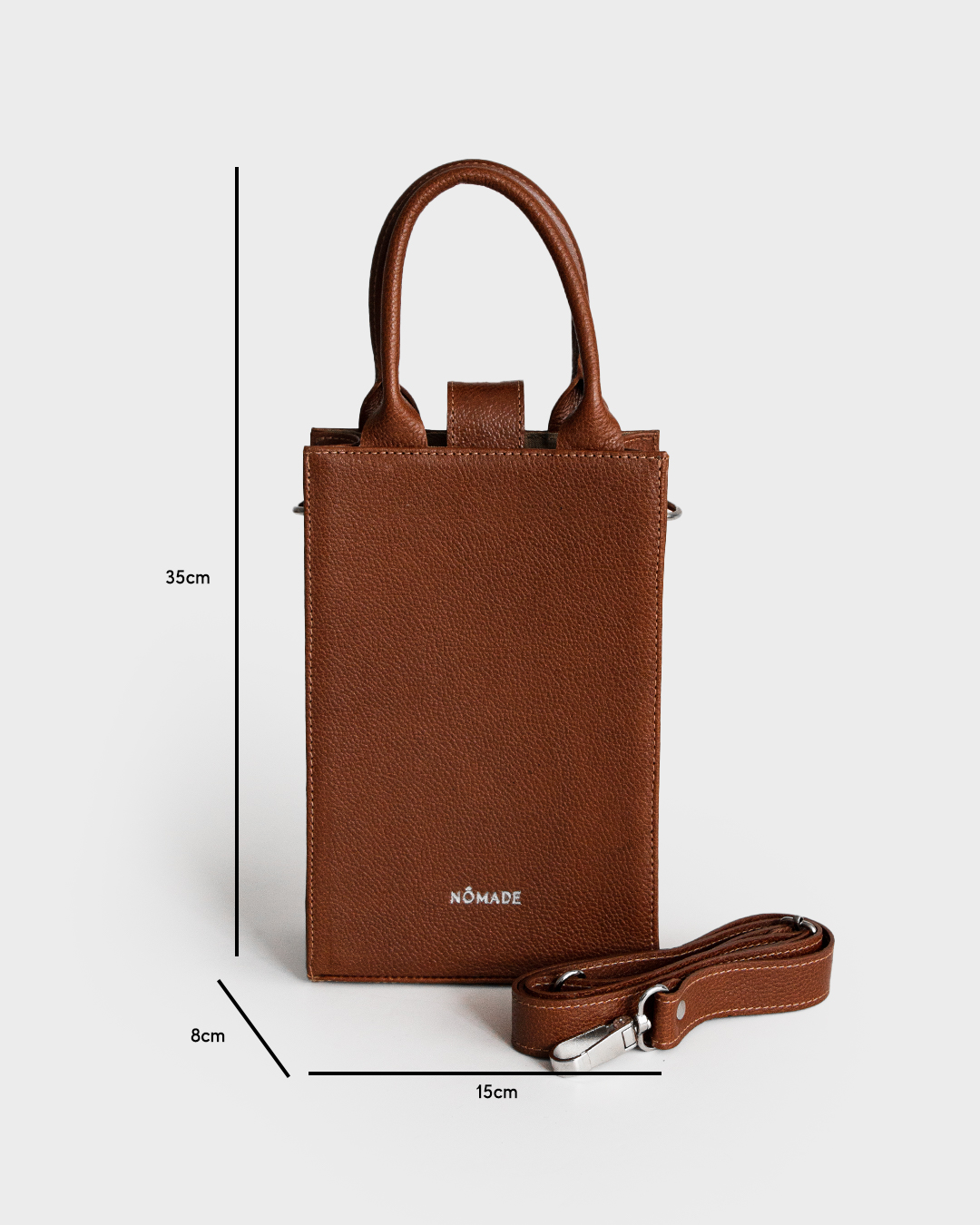 Eli Mini Tote bag - Caramelo - Imagen 3
