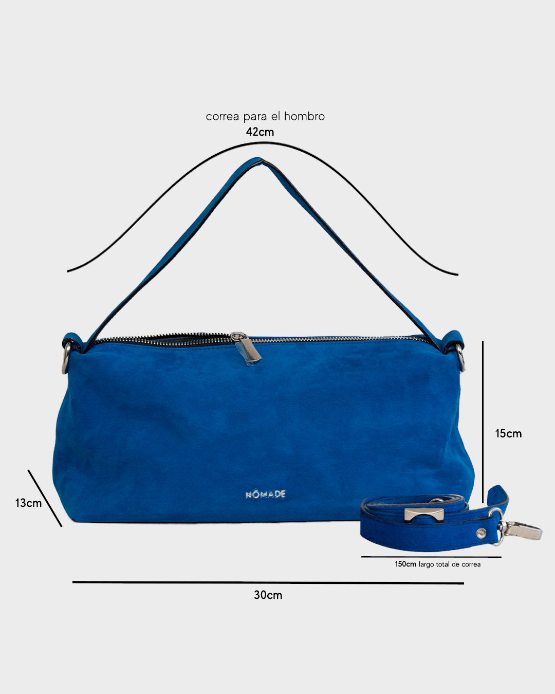 Alina Bag - Blue Nobuck - Imagen 2
