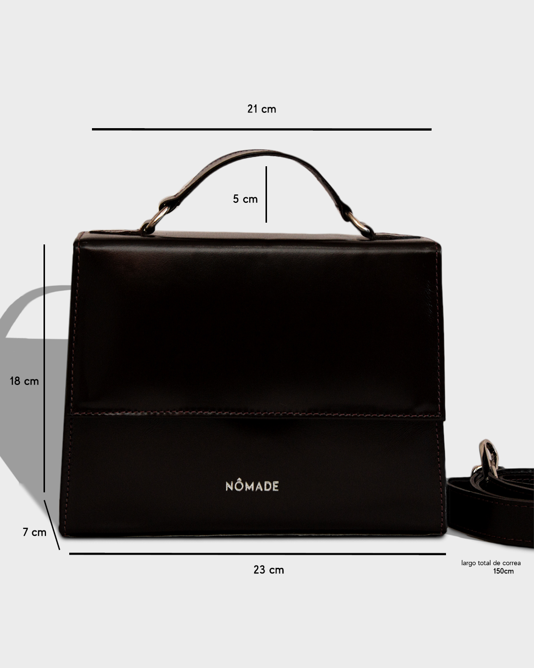 Venus Mini Bag - Chocolate charol - Imagen 3